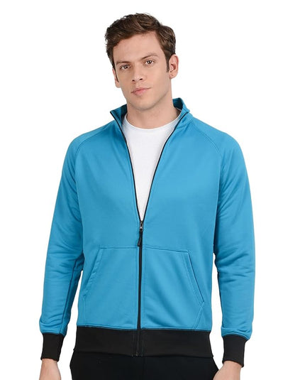 Men's Polyester Full Sleeve Zip with Pocket