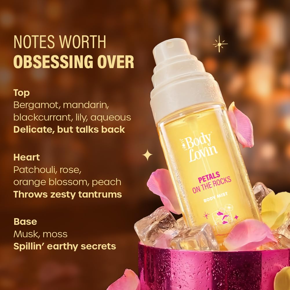 PLUM BODY PETALS ON THE ROCKS BODY MIST