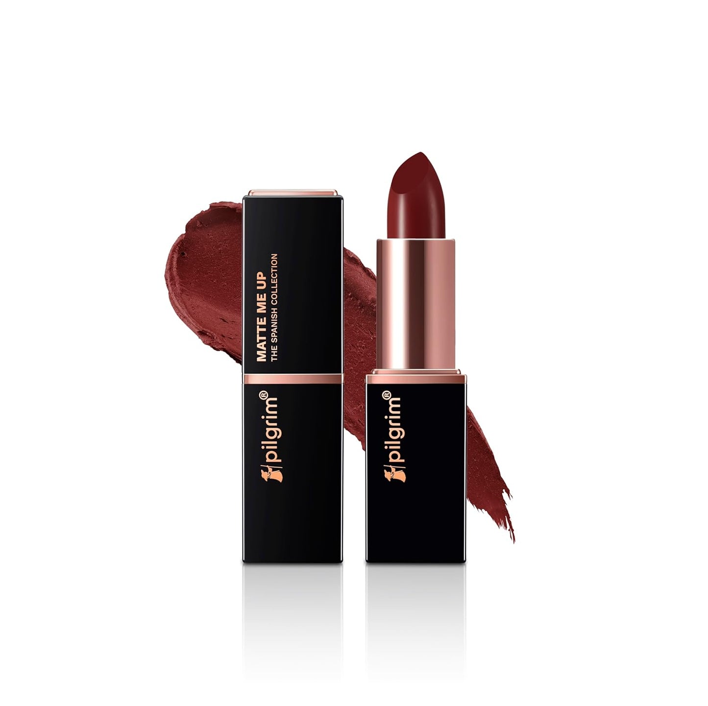 Pilgrim Matte Bullet Lipstick Intense Colour Transferproof & Smudgeproof Maroon Affair-23 4.2 GRAM