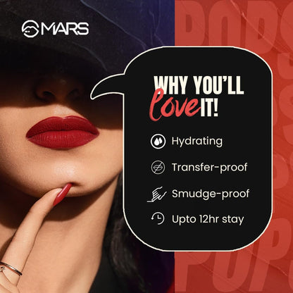 MARS Popstar Non-Drying Liquid Lipstick - Hot Topic 18 6 ml