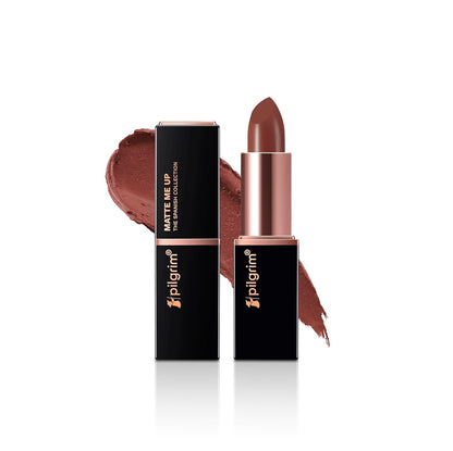 Pilgrim Matte Bullet Lipstick Intense Colour Transferproof & Smudgeproof Mocha Bliss-04 Bliss-04 4.2 GRAM