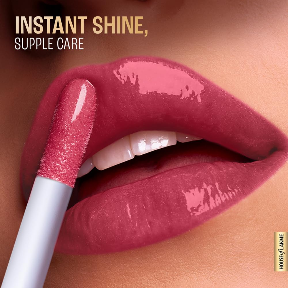Lakme Superglow Vit C Lip Gloss - HOT PINK
