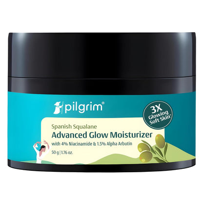 Pilgrim Squalane Vitamin C & Niacinamide Glow Moisturizer For Dry Skin & Hydration 50 GRAM