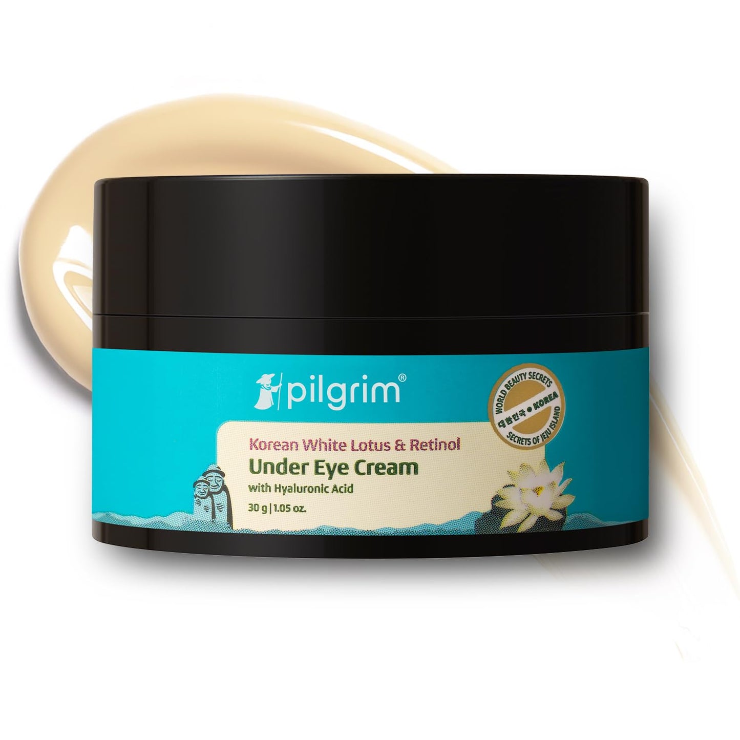 Pilgrim Retinol Under Eye Cream With Vitamin C & Hyaluronic Acid | For Dark Circle, Puffiness, Wrinkles Removal Of Fine Lines, Puffy Eyes All Skin Type Korean Beauty 30 GRAM