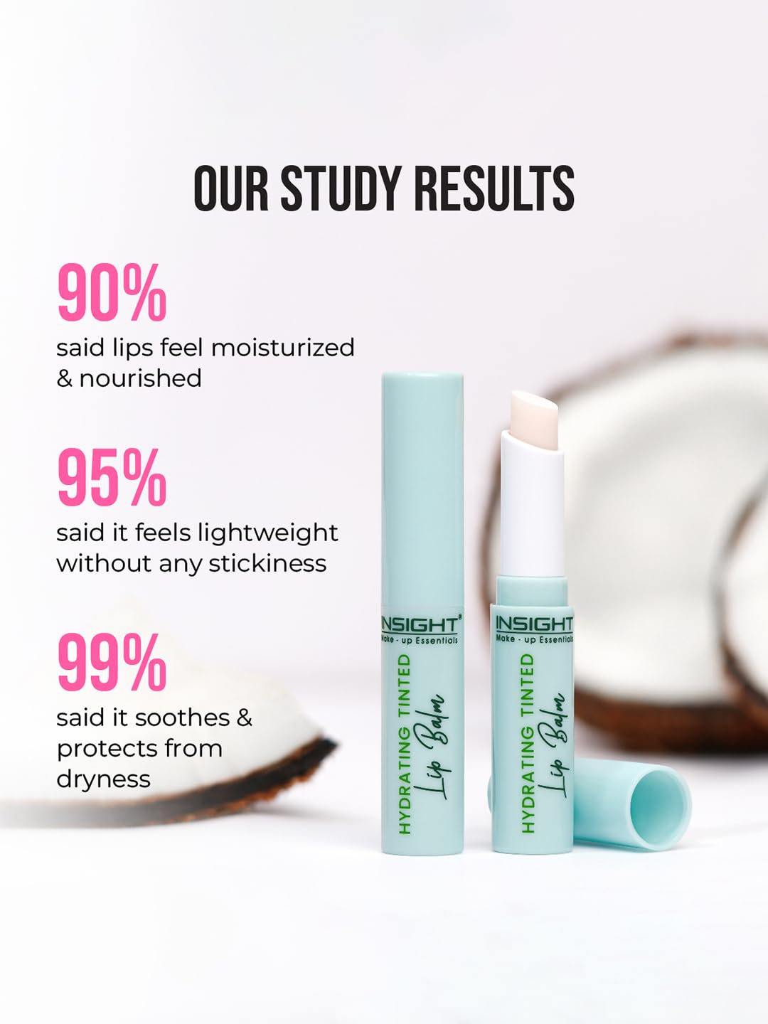 Insight Cosmetics Hydrating Tinted Lip Balm Enriched with Coconut Oil 2.5 g