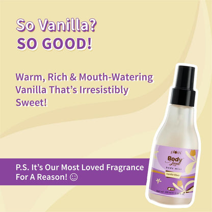 Plum Bodylovin'Vanilla Vibes | Long Lasting Vanilla Fragrance | Perfume Spray | Body Mist - For Men & Women 100 MILLI_LITRE