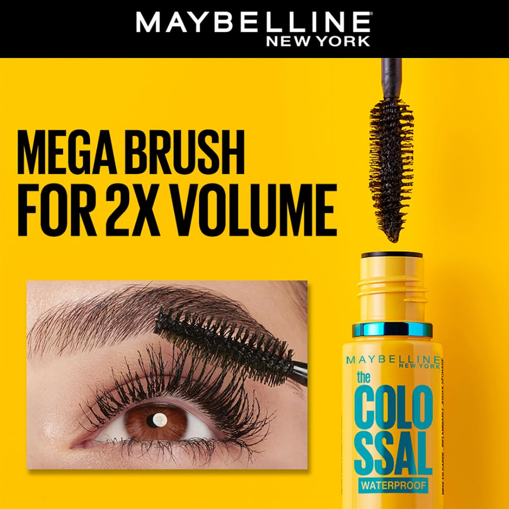 Maybelline New York Volume Express Colossal Masacara, Waterproof Yellow 10 MILLI_LITRE