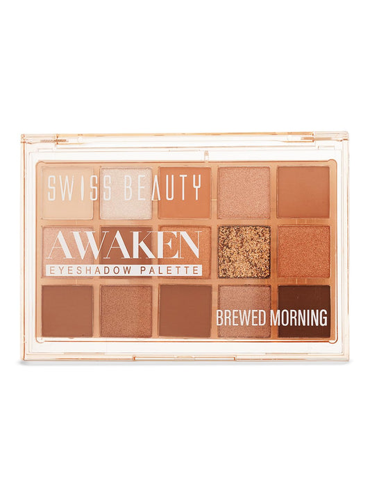 Swiss Beauty AWAKEN Eyeshadow Palette - Brewed Morning 11g