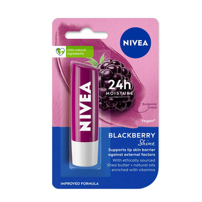 Nivea Black Berry Shine Lip Balm 4.8 GRAM