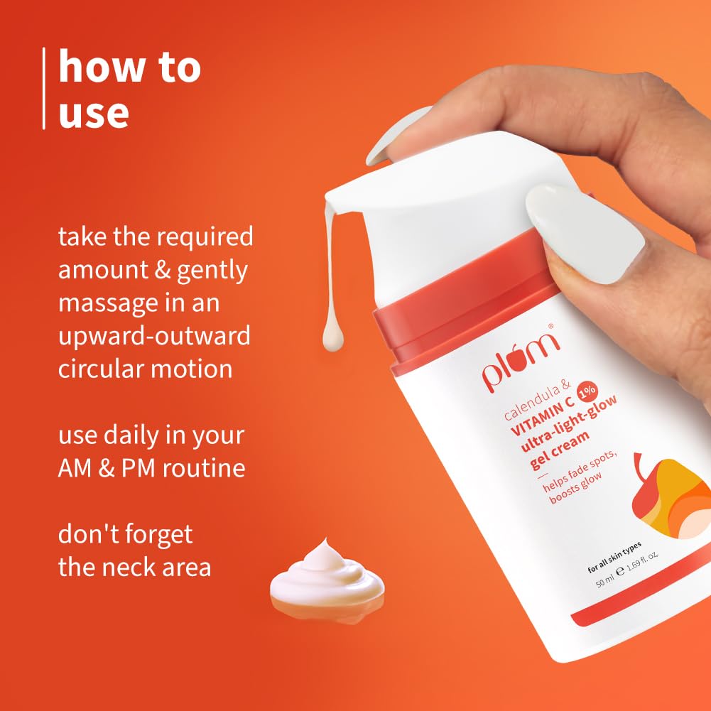 plum calendula & 1% Vitamin C ultra-light-glow gel cream 50 MILLI_LITRE