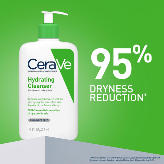 CeraVe Hydrating Cleanser For Non-Foaming Face Wash 473 ml