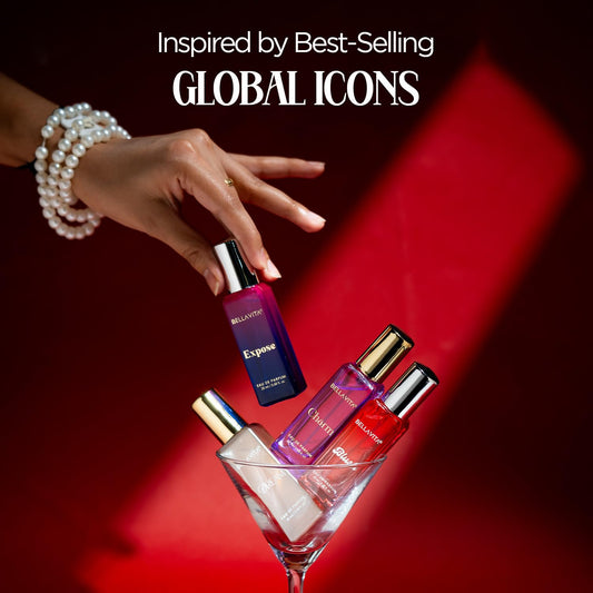 BELLAVITA Be ICONIC | Long Lasting Perfume Gift Set 4x20ml for Woman