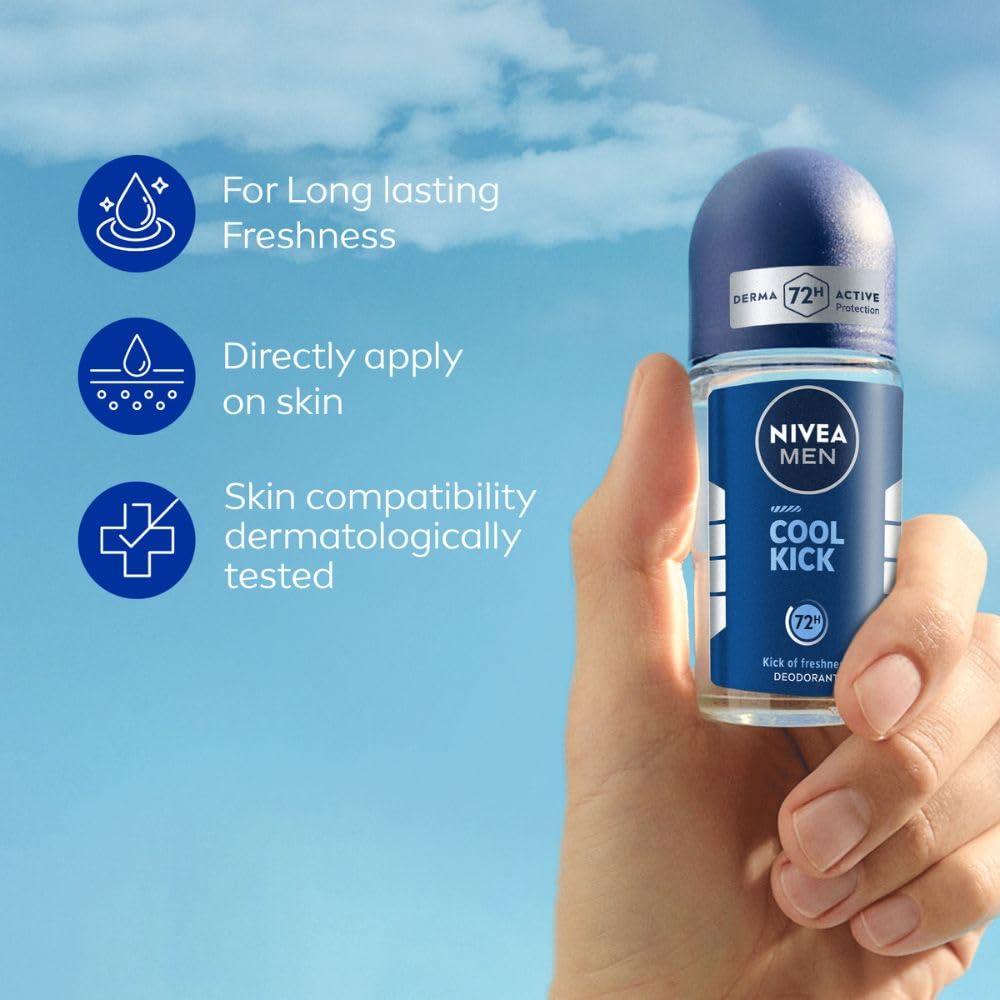 Nivea Men Cool Kick Deodorant Roll On 50 ml
