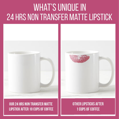 INSIGHT 24 Hrs Non Transfer Matte Lipstick - 28 Good Girl 3 g