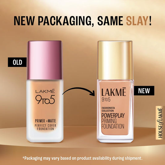LAKME 9TO5 SUPERMATTE FOUNDATION NIACINAMIDE BUILT-IN PRIMER SPF 25 - C140 COOL ROSE 23 ml