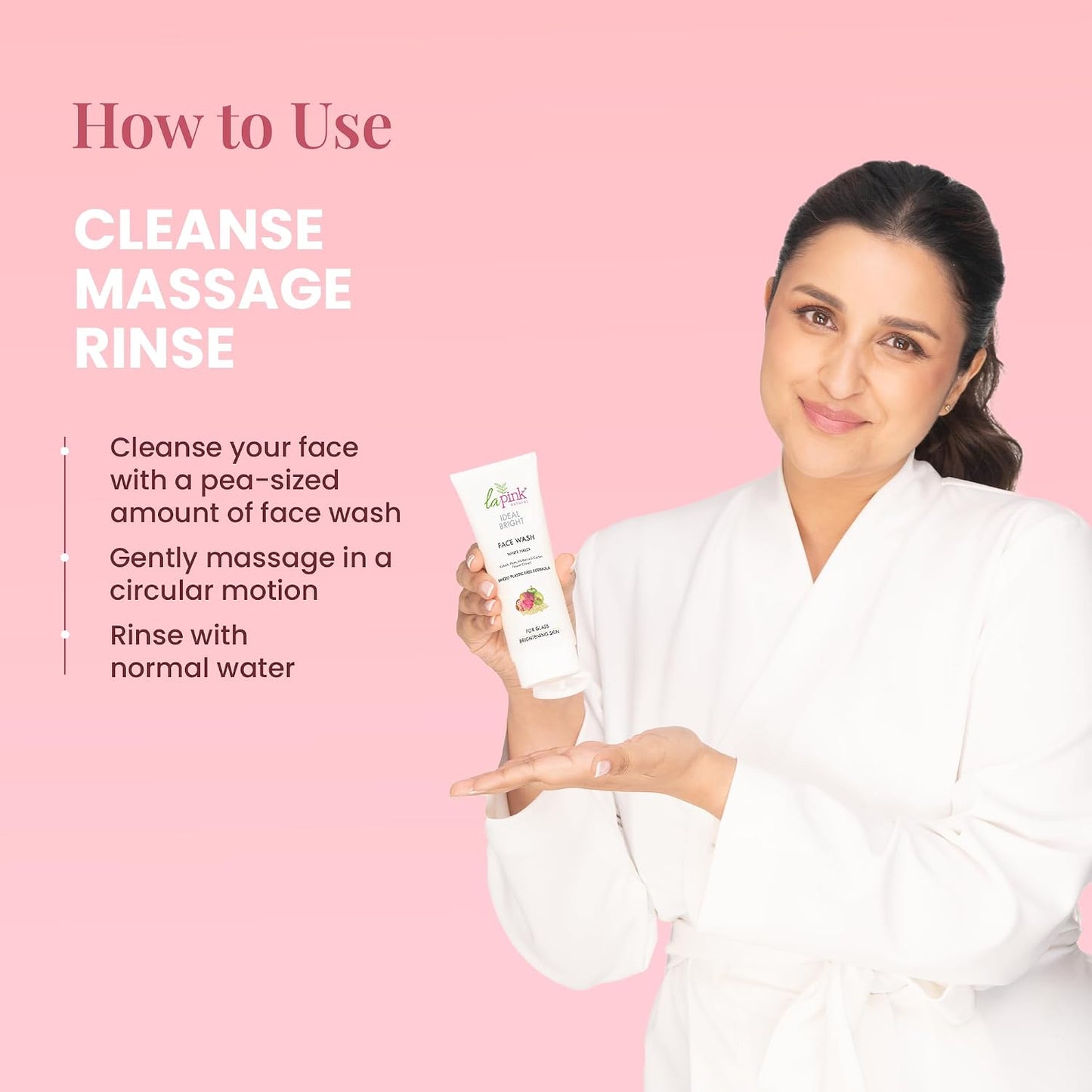 La Pink Ideal Bright 100% Microplastic Free Formula For Skin Brightening & Radiance Face Wash 100 g