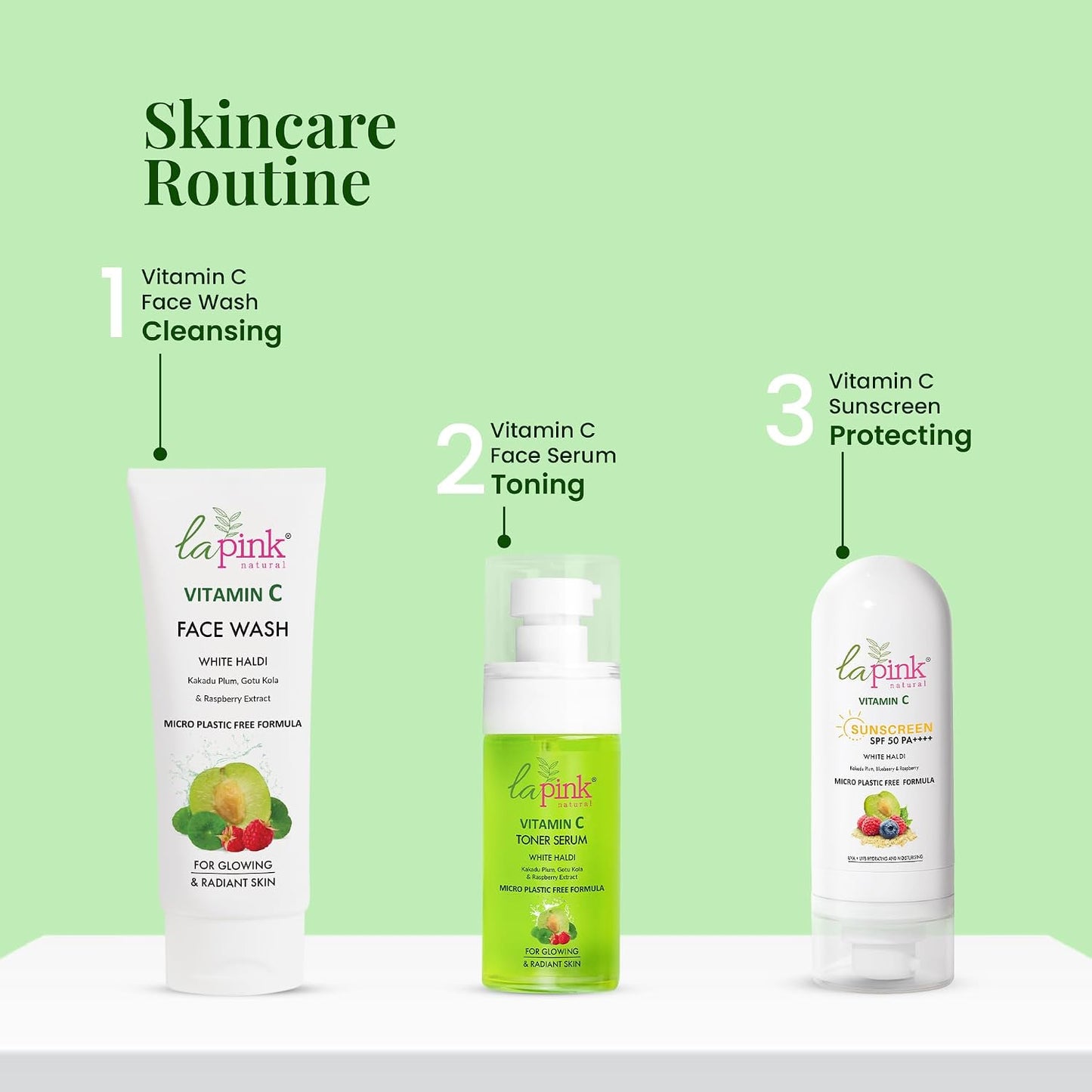 La Pink Vitamin C Spf 50 Pa++++ White Haldi Sunscreen 50 g