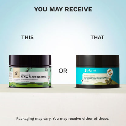 Pilgrim Squalane Glow Sleeping Mask With Hyaluronic Acid | Smooth, Supple & Radiant Skin 50 GRAM