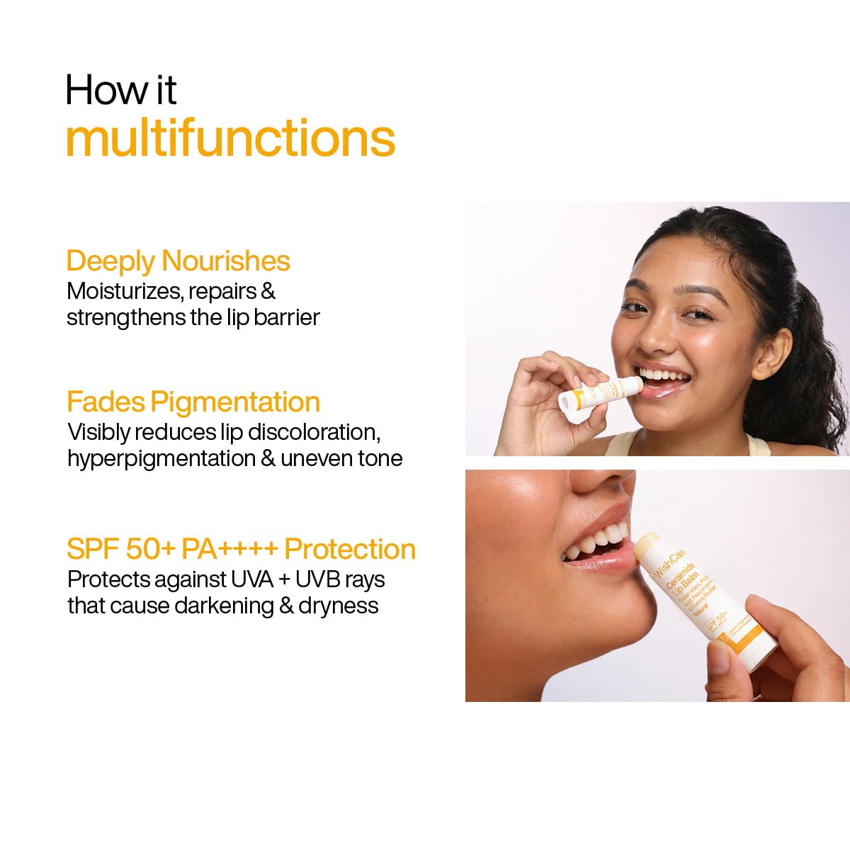 Wishcare SPF 50 PA+++ Natural Ceramide Lip Balm 5 g