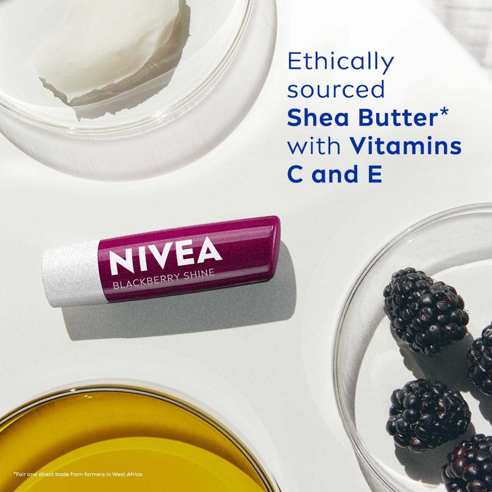 Nivea Black Berry Shine Lip Balm 4.8 GRAM