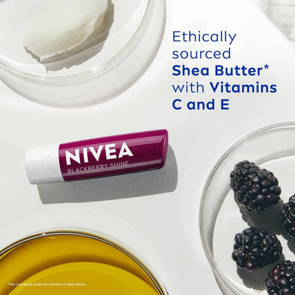 Nivea Black Berry Shine Lip Balm 4.8 GRAM