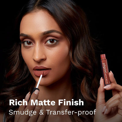 Pilgrim Matte Me Up! All Day Rich Colour Non-Drying And Transfer Proof Liquid Lipstick blushing nude 3 MILLI_LITRE