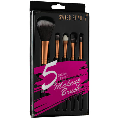 Swiss Beauty Sb 395- 5 Sticks Makeup Brush Set 5 PIECE