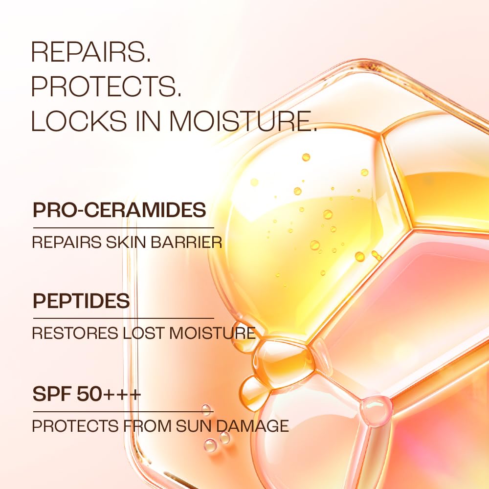 LAKME PEACH MILK SUNSCREEN MOISTURISER 2% PRO CERAMIDE SPF 50