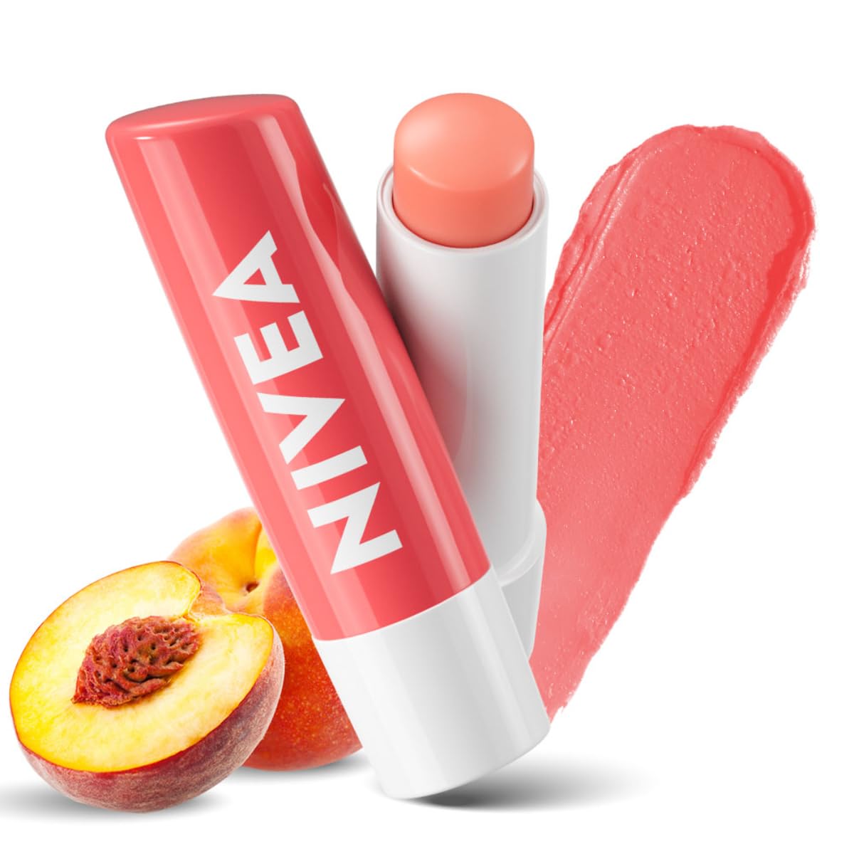 Nivea Peach Shine Lip Balm 4.8 GRAM