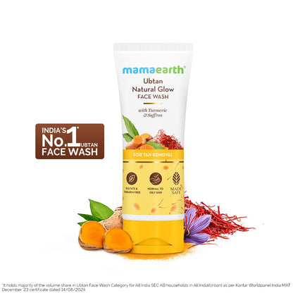 mamaearth Ubtan Tan Removal Face Wash 100 ml