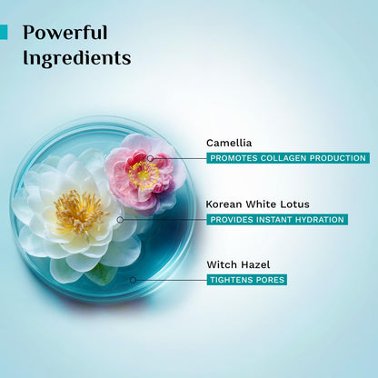 Pilgrim White Lotus Natural Face Mist & Toner With Camellia Witch Hazel| Korean Beauty Formulation|For Better Hydration| Paraben Phthalate Free| Men Women 100 MILLI_LITRE