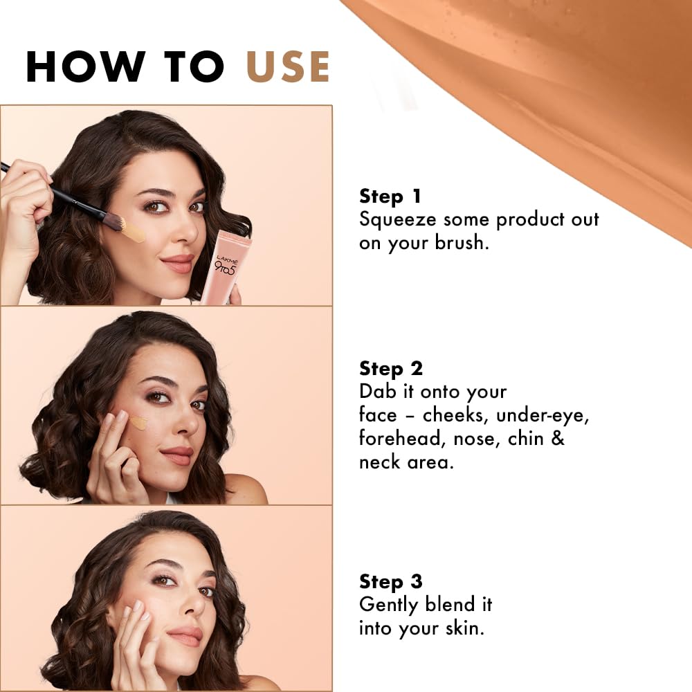 Lakme 9-5 P+M Fdn Foundation - C100