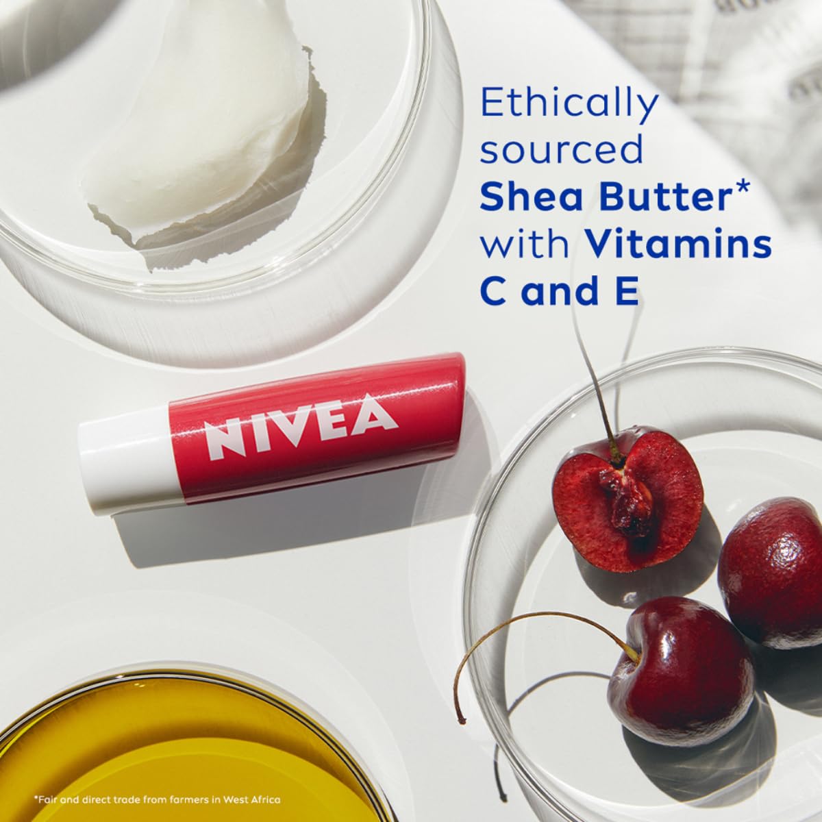 Nivea Cherry Shine Lip Balm 4.8 GRAM