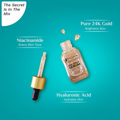 Pilgrim 24K Gold Serum With Niacinamide & Hyaluronic Acid, Anti Aging & Skin Brightening 20 MILLI_LITRE