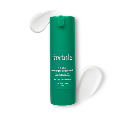 Foxtale Over Night Glow Mask | Aha, Pha & Provitamin B5 | All Skin 30 ml