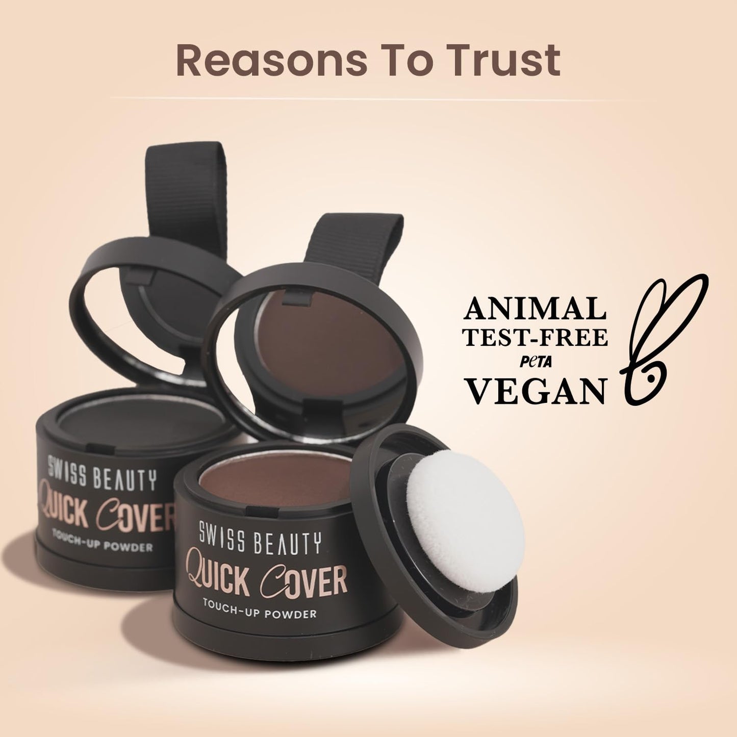 Swiss Beauty Quick Cover Touch-Up-Powder - 01 Mocha Brown 4g