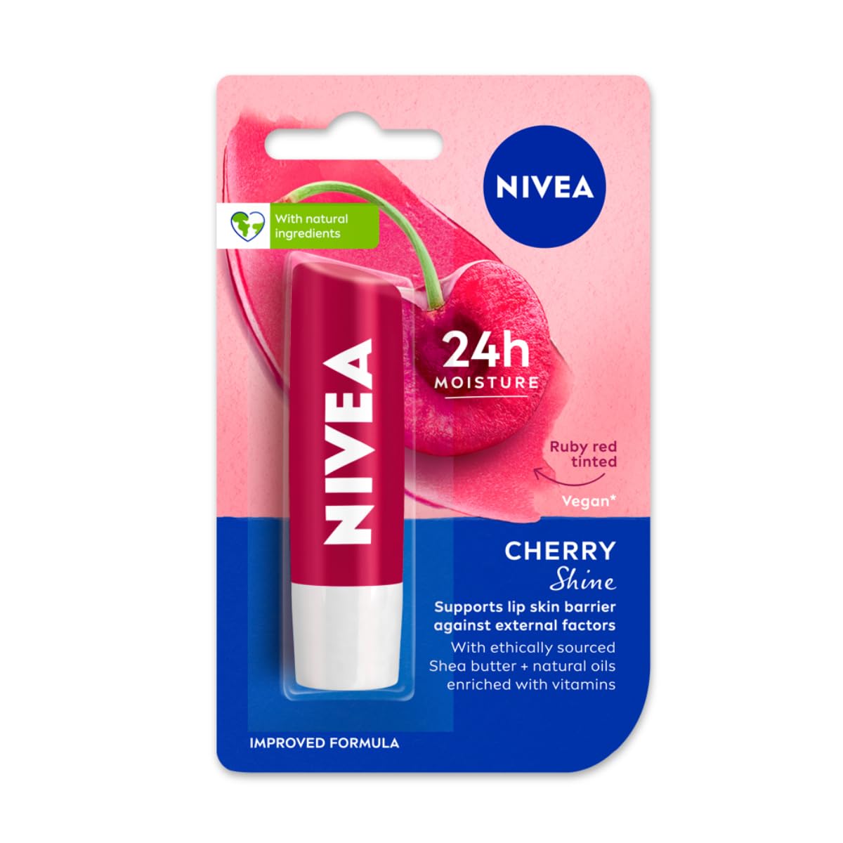 Nivea Cherry Shine Lip Balm 4.8 GRAM