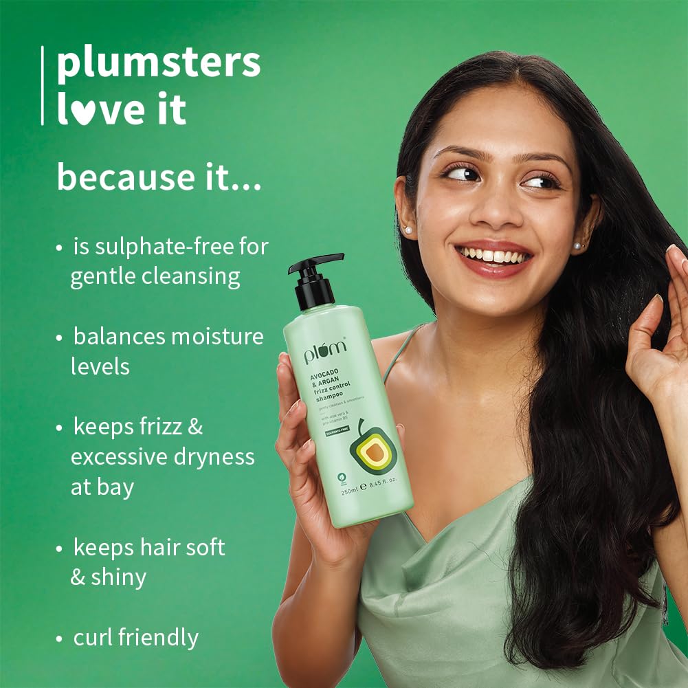 Plum Avocado & Argan Frizz Control Shampoo 250 MILLI_LITRE