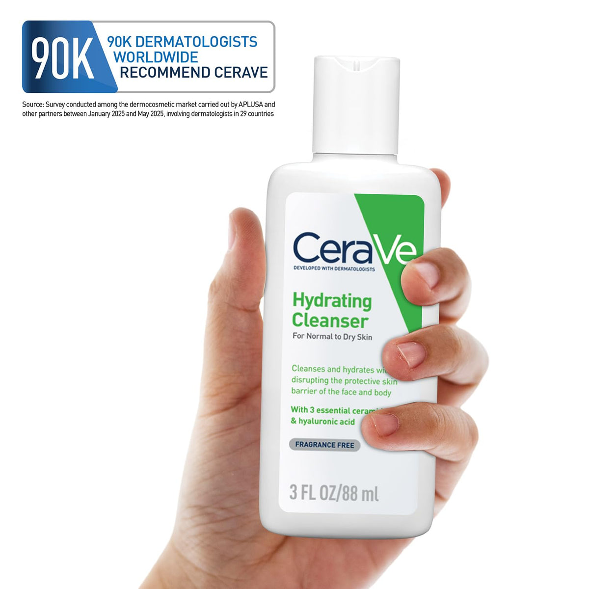 Cerave Fragrance Free Hydrating Cleanser For Normal To Dry Skin 88 ml