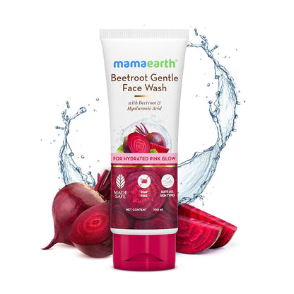 mamaearth Beetroot Gentle Face Wash & Hyaluronic Acid 100 ml