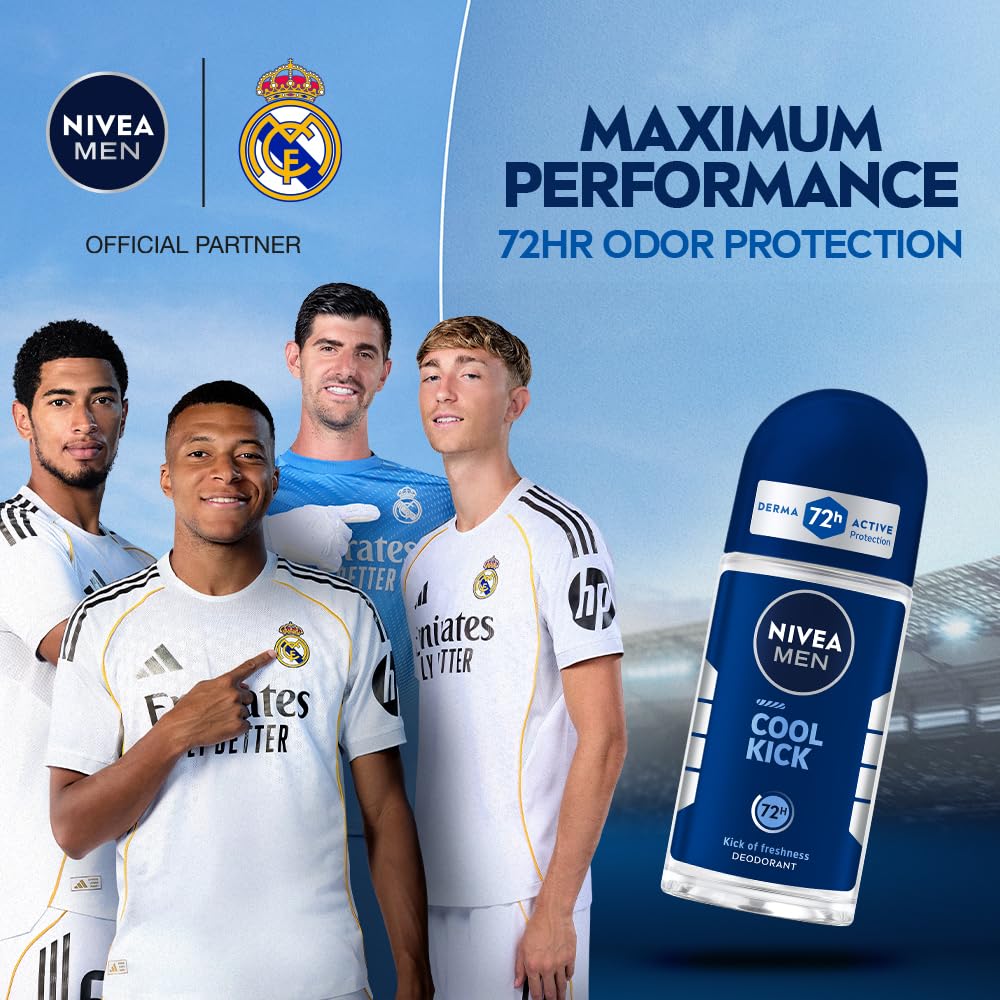 Nivea Men Cool Kick Deodorant Roll On 50 ml