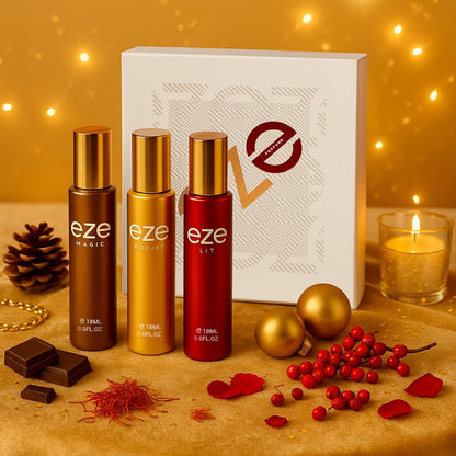 Eze Discovery Gift Set Luxury, Eau de Parfum (BOUJEE , MAGIC , L.I.T) 18MLx3 PCS
