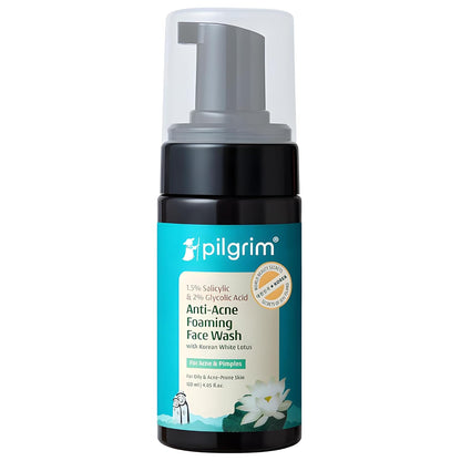 Pilgrim Salicylic & Glycolic Acid Foaming Face Wash 120 MILLI_LITRE