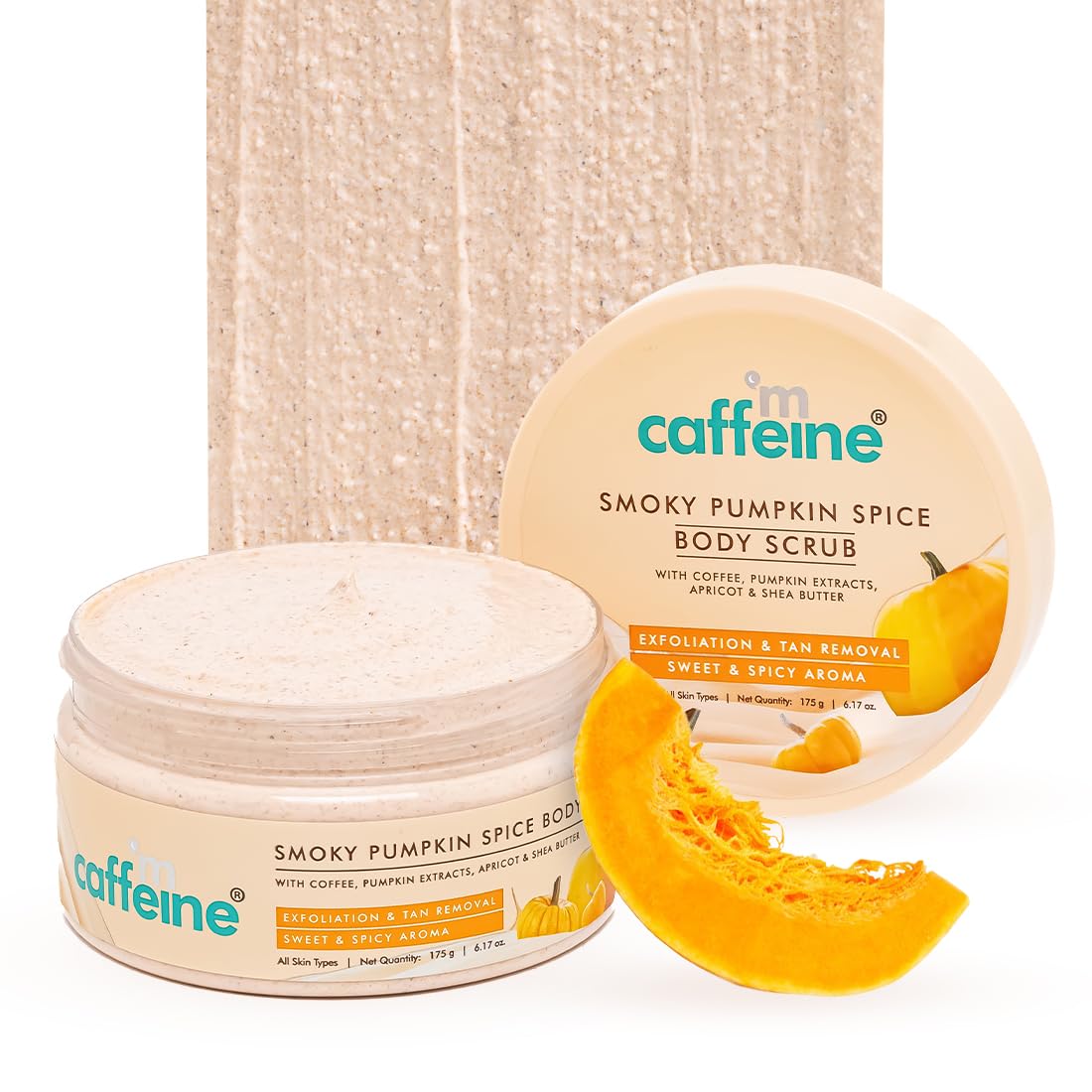 mCaffeine Smoky Pumpkin Spice Body Scrub & Exfoliators 175 g