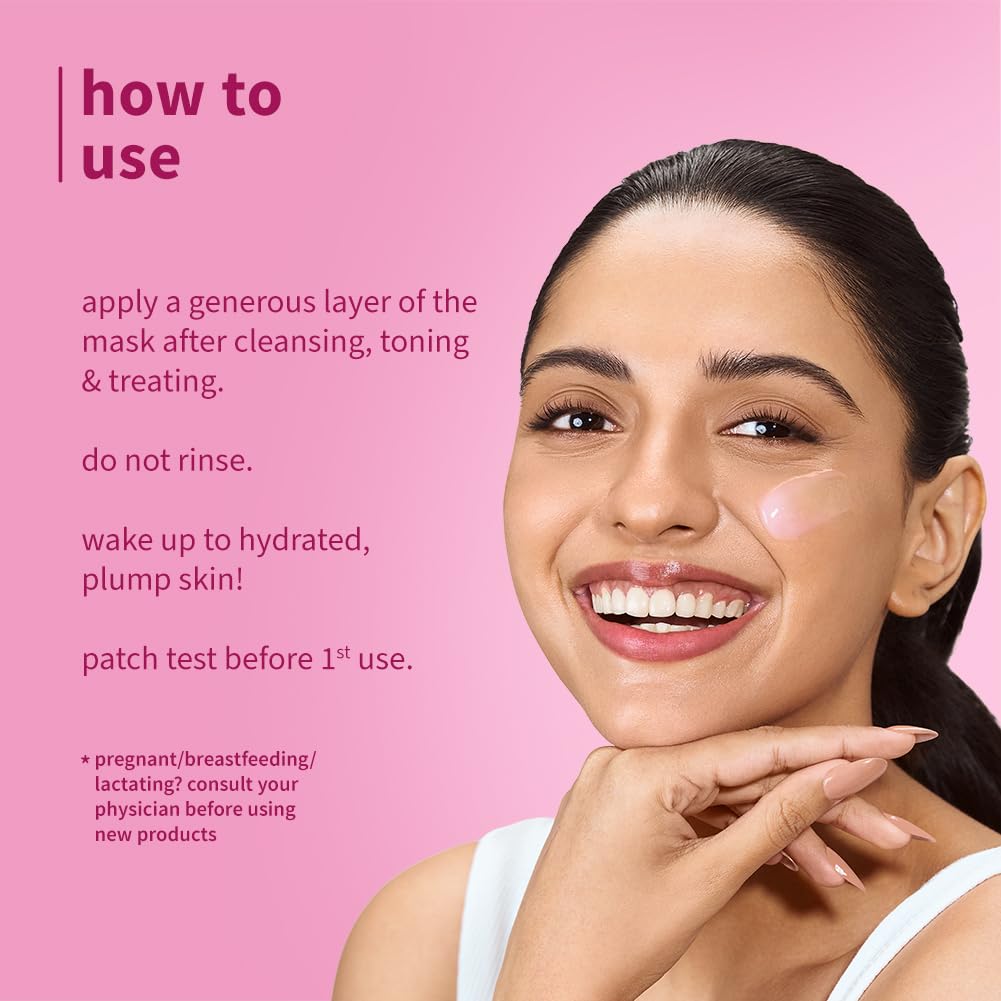 PLUM BULGARIAN ROSE & HYALURONC ACID FROSTED SLEEPING MASK