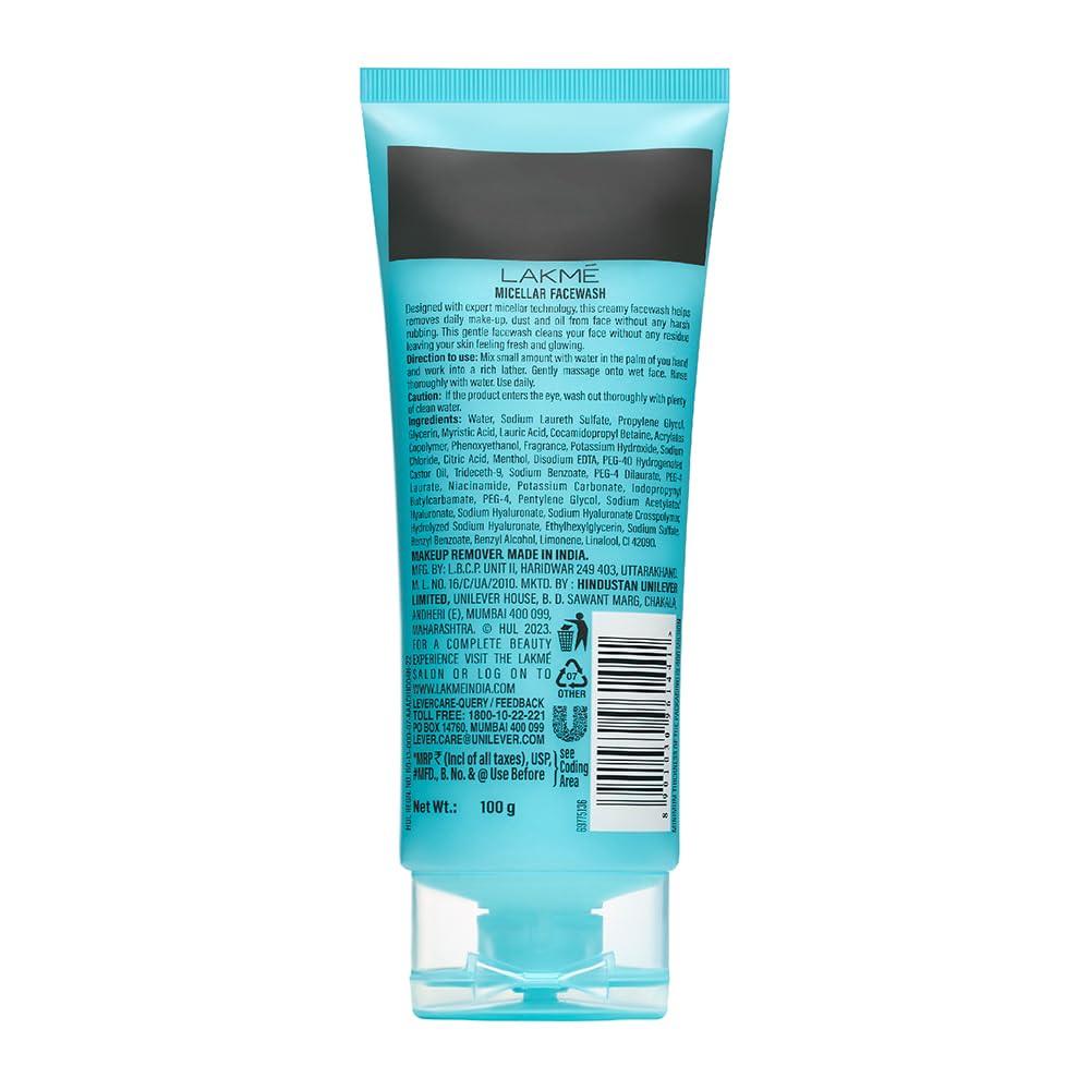 Lakme Micellar Pure Facewash 100g