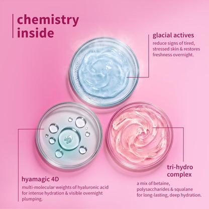 PLUM BULGARIAN ROSE & HYALURONC ACID FROSTED SLEEPING MASK