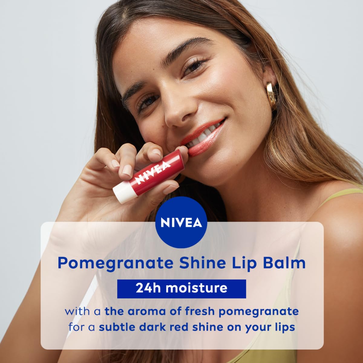 Nivea Pomegranate Shine Lip Balm 4.8 GRAM