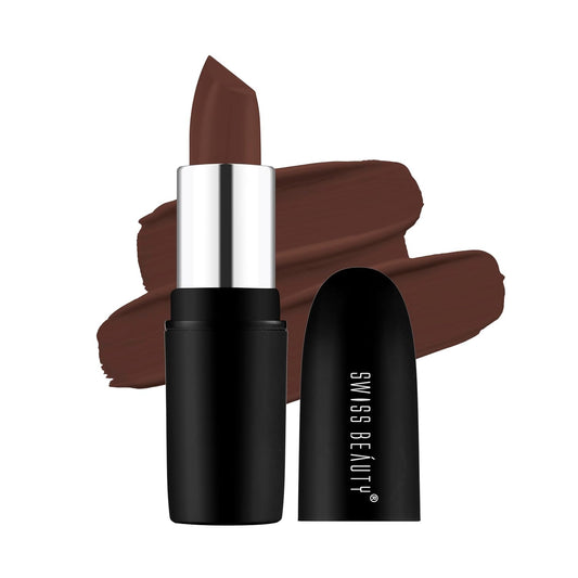 Swiss Beauty Lipstick Matte Finish Coffee Brown 3.8 GRAM