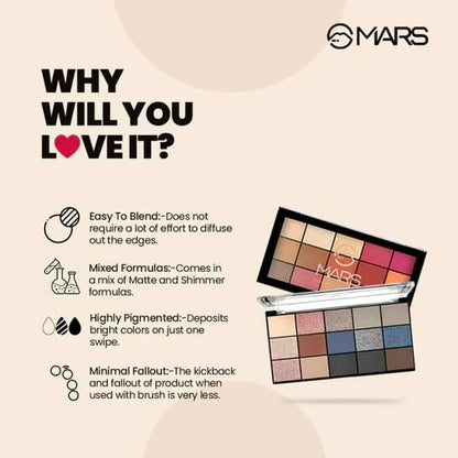 Mars Fantasy 15 Eyeshadow Palette (4) 22.5gm